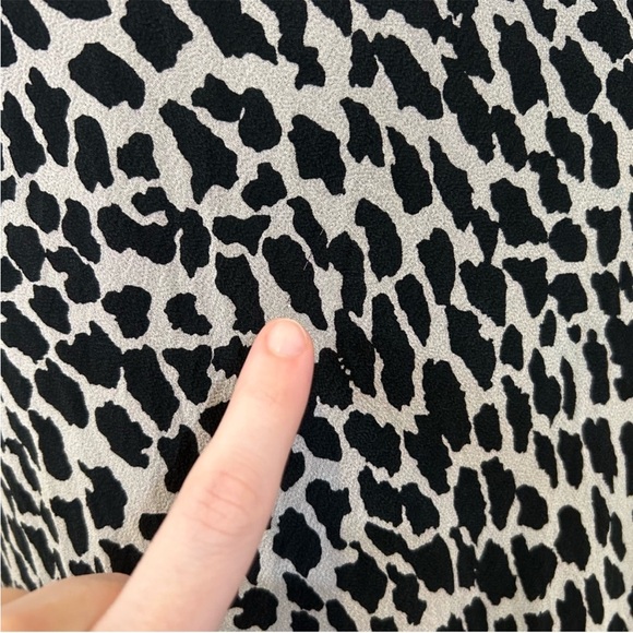 Vintage 1990s Jessica Howard Sleeveless Animal Print Beaded Midi Dress - Picture 14 of 16